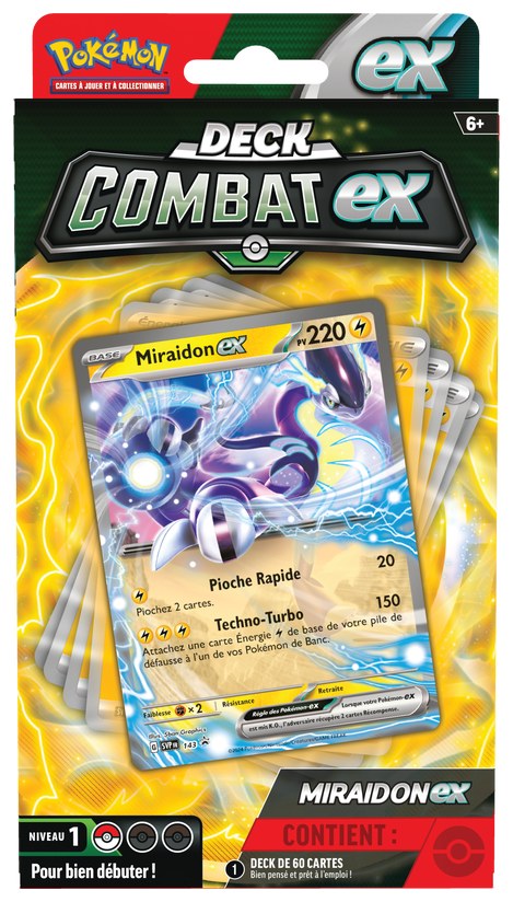 POKEMON FRENCH BATTLE DECKS VICTINI EX/MIRAIDON EX (24)