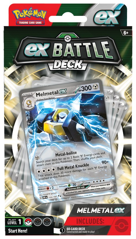 POKEMON BATTLE DECKS MELMETAL EX/HOUNDOOM EX (24)