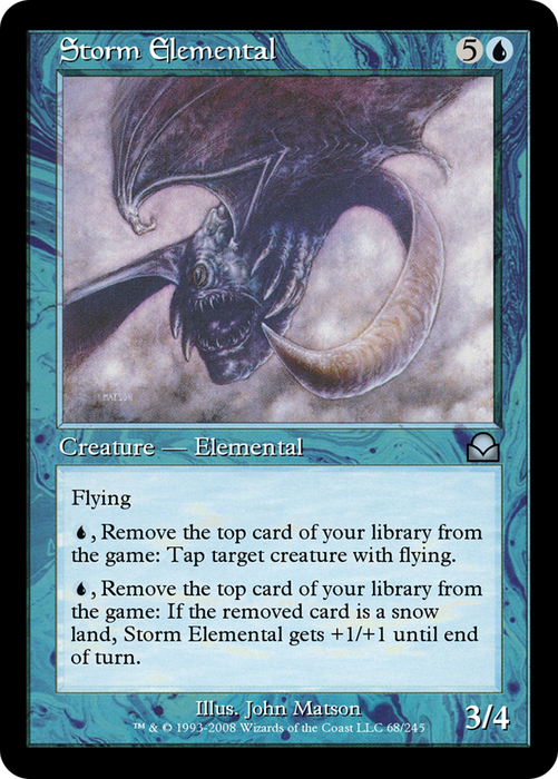 Storm Elemental (ME2-068) - uncommon - Foil