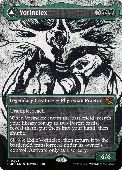 Vorinclex // The Grand Evolution (MOM-301) - mythic: (Showcase) (Borderless) - Foil
