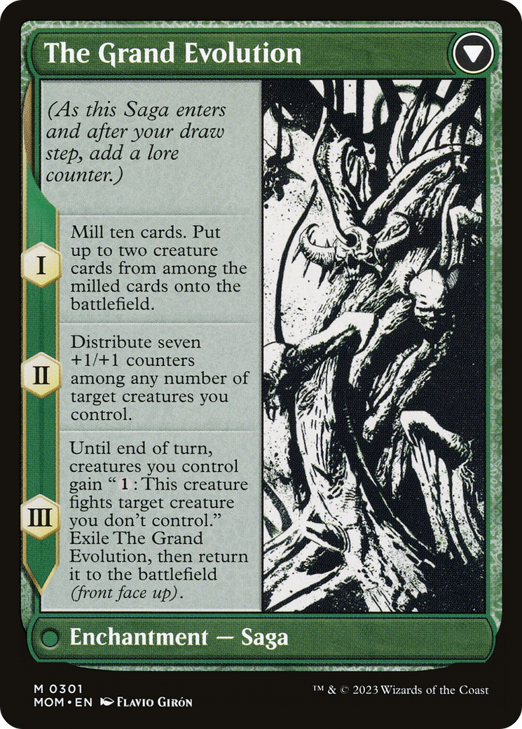 Vorinclex // The Grand Evolution (MOM-301) - mythic: (Showcase) (Borderless) - Foil