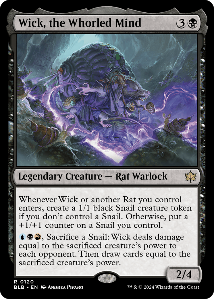 Wick, the Whorled Mind (BLB-120) - rare - Foil