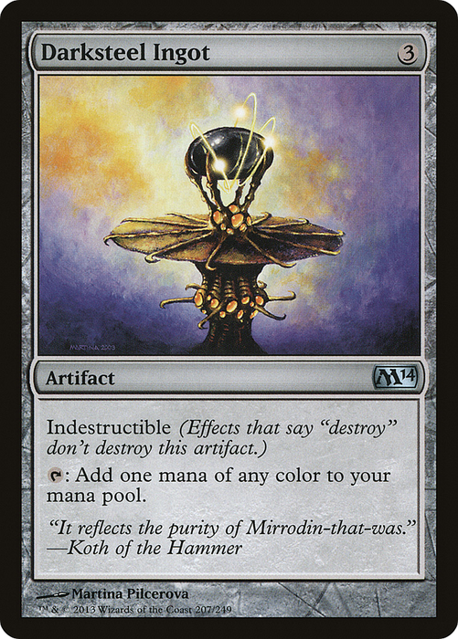Darksteel Ingot (M14-207) - uncommon - Foil