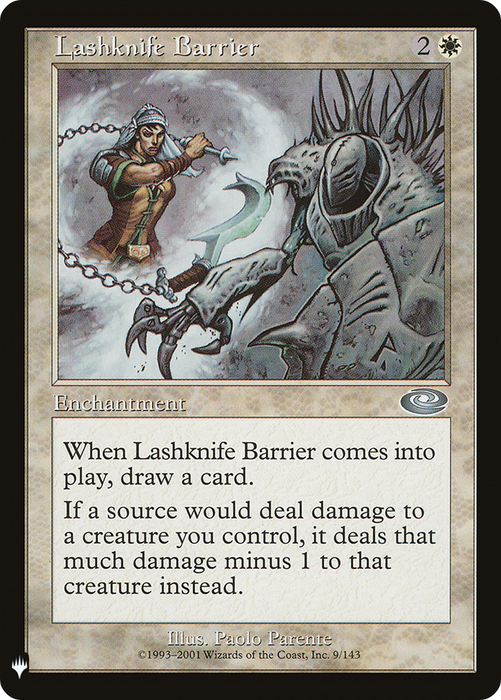 Lashknife Barrier (LIST-PLS-9) - uncommon