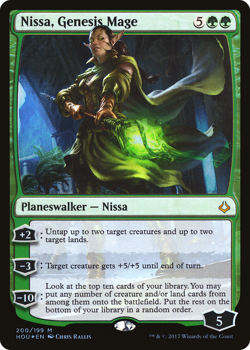 Nissa, Genesis Mage (HOU-200) - mythic - Foil
