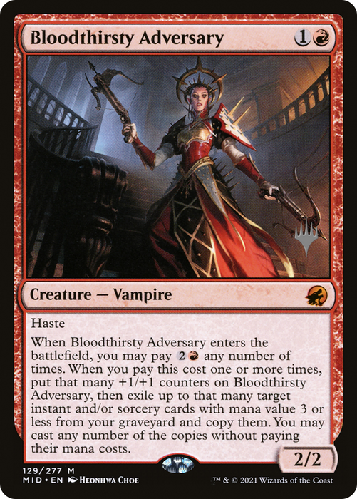 Bloodthirsty Adversary (PPMID-129P) - mythic