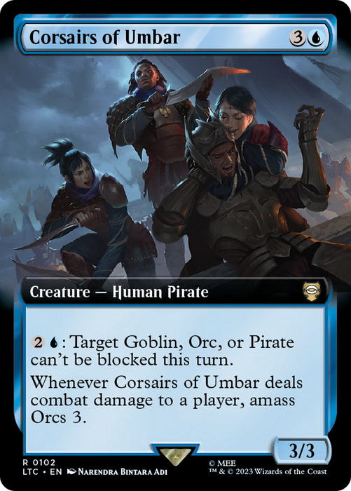 Corsairs of Umbar (LTC-102) - rare: (Extended Art)