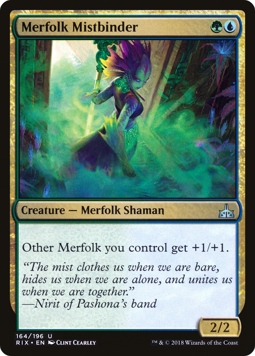Merfolk Mistbinder (RIX-164) - uncommon