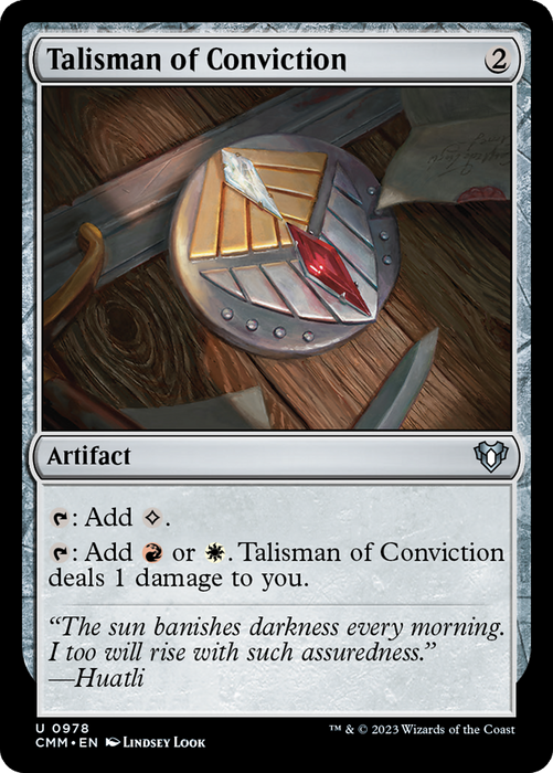 Talisman of Conviction (CMM-978) - uncommon