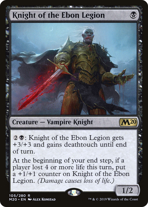 Knight of the Ebon Legion (M20-105) - rare - Foil
