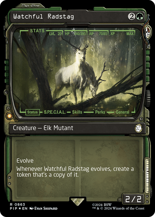 Watchful Radstag (PIP-863) - rare: (Showcase) - Foil