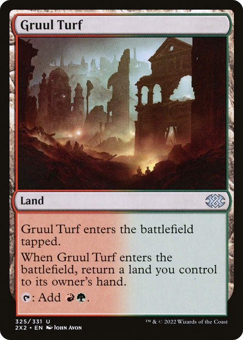 Gruul Turf (2X2-325) - uncommon - Foil