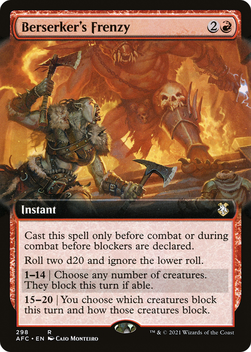 Berserker's Frenzy (AFC-298) - rare: (Extended Art)