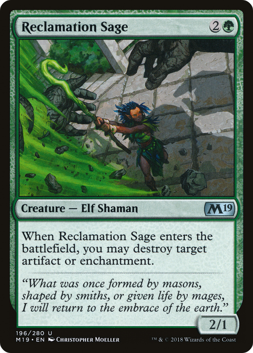 Reclamation Sage (M19-196) - uncommon - Foil
