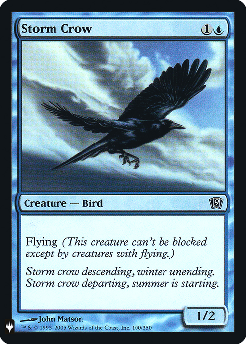 Storm Crow (LIST-9ED-100) - common - Foil
