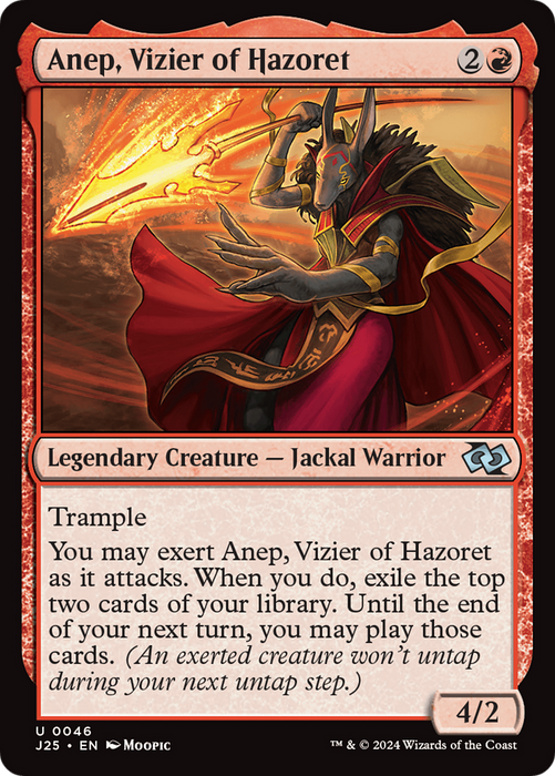 Anep, Vizier of Hazoret (J25-046) - uncommon