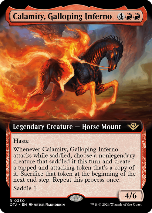 Calamity, Galloping Inferno (OTJ-330) - rare: (Extended Art)
