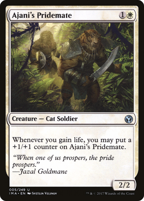 Ajani's Pridemate (IMA-005) - uncommon - Foil