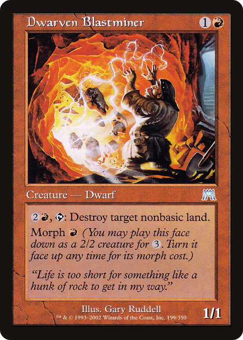 Dwarven Blastminer (ONS-199) - uncommon - Foil