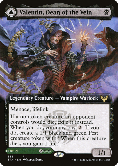Valentin, Dean of the Vein // Lisette, Dean of the Root (STX-333) - rare: (Extended Art) - Foil