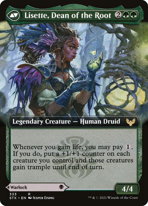 Valentin, Dean of the Vein // Lisette, Dean of the Root (STX-333) - rare: (Extended Art) - Foil