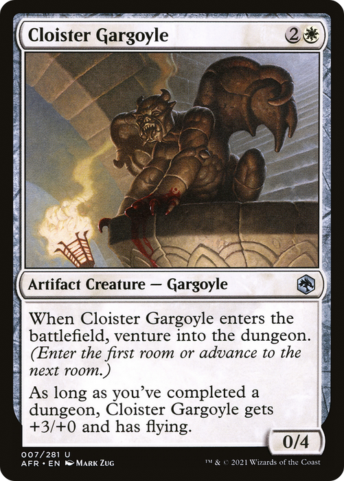 Cloister Gargoyle (AFR-007) - uncommon - Foil
