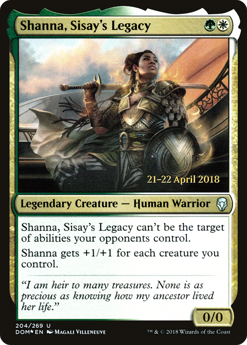 Shanna, Sisay's Legacy (PRE-204S) - uncommon - Foil