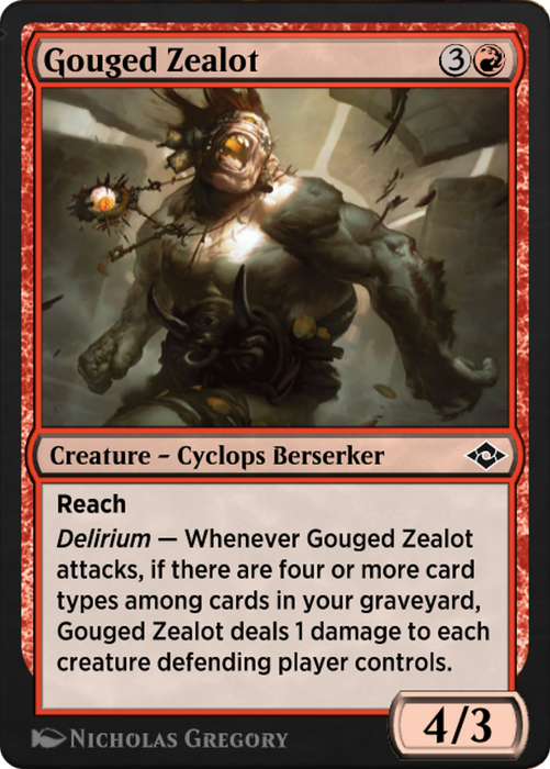 Gouged Zealot (J21-463) - common