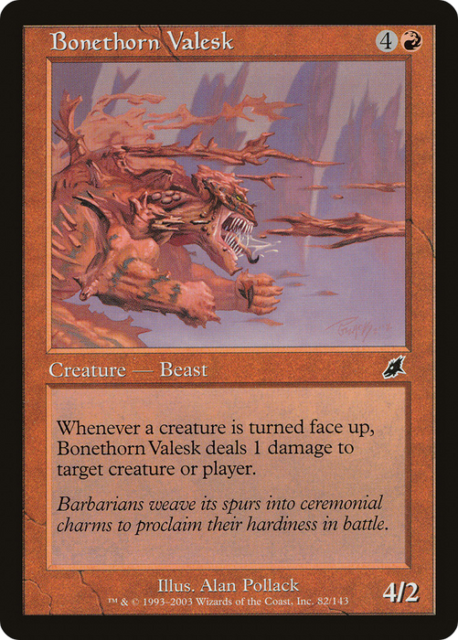 Bonethorn Valesk (SCG-082) - common - Foil