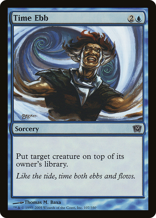 Time Ebb (9ED-107★) - common - Foil