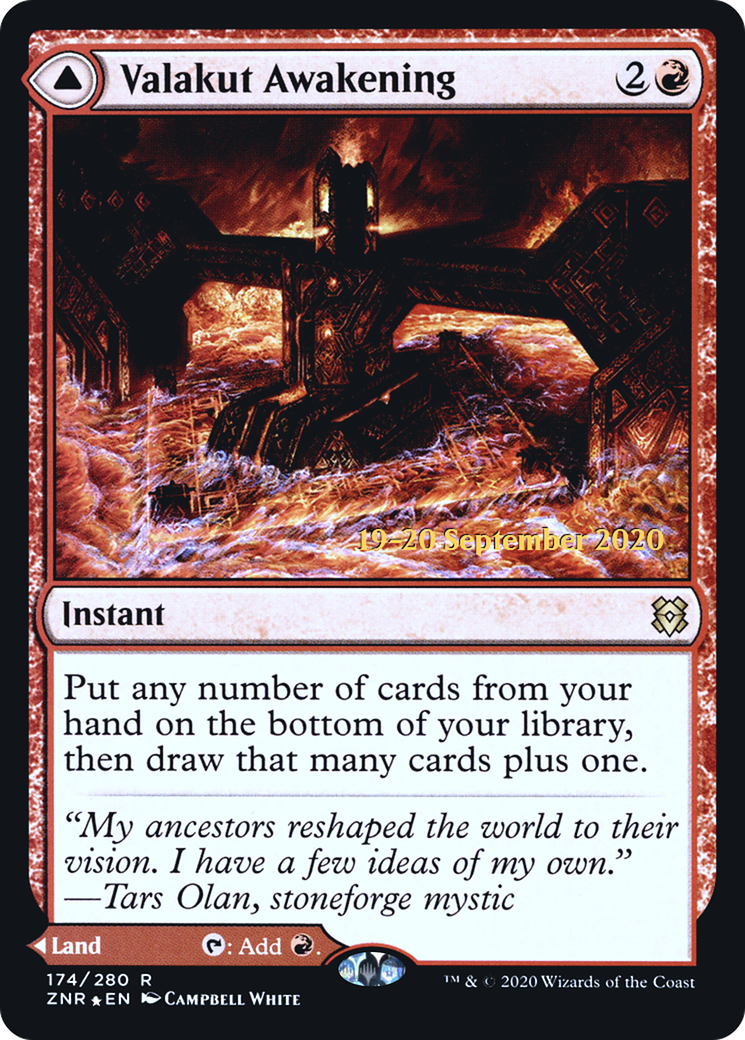 Valakut Awakening // Valakut Stoneforge (PRE-174S) - rare - Foil