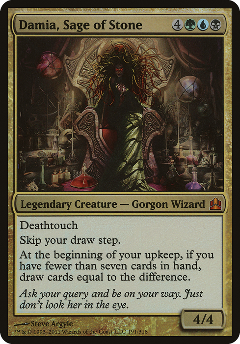Damia, Sage of Stone (OVER-191) - mythic - Foil