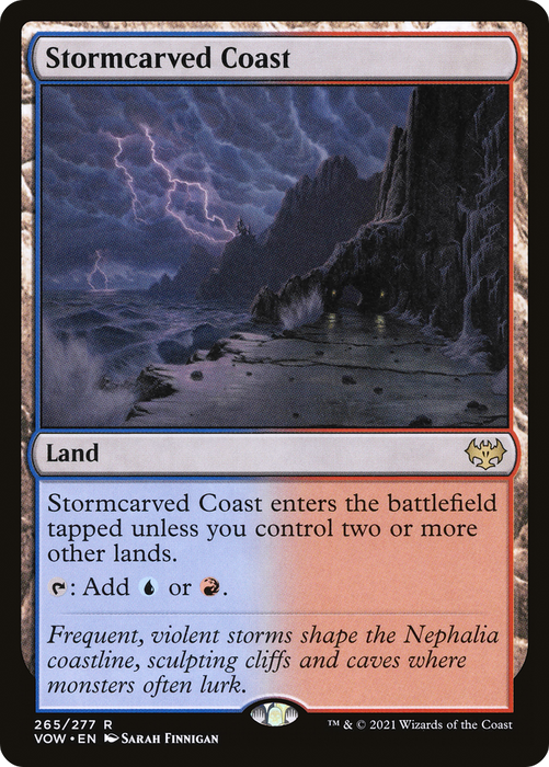 Stormcarved Coast (VOW-265) - rare - Foil