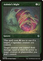 Animist's Might (MAT-120) - uncommon - Etched Foil