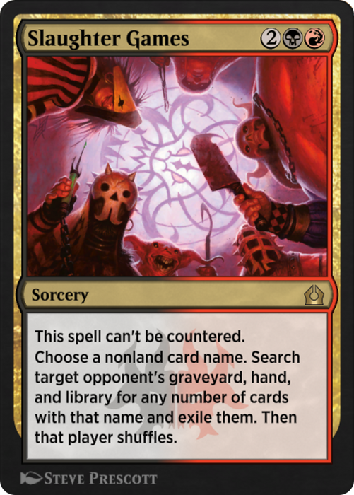 Slaughter Games (EA1-017) - rare