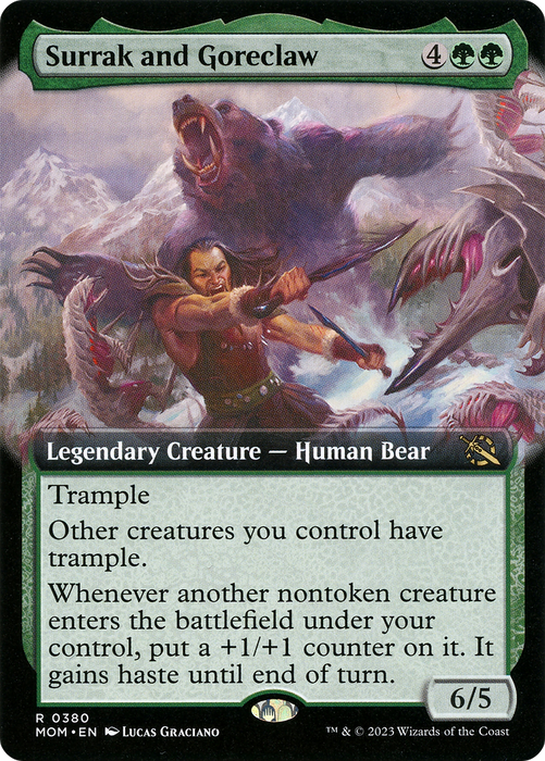 Surrak and Goreclaw (MOM-380) - rare: (Extended Art)