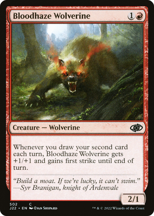 Bloodhaze Wolverine (J22-502) - common