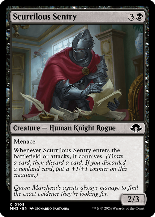 Scurrilous Sentry (MH3-108) - common - Foil