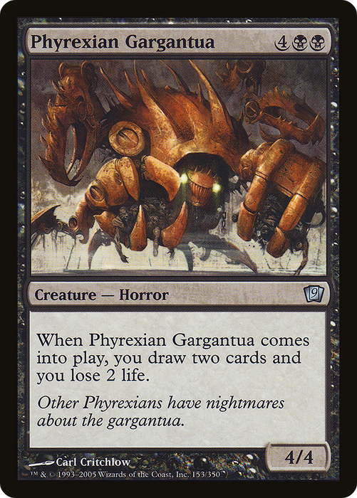 Phyrexian Gargantua (9ED-153★) - uncommon - Foil