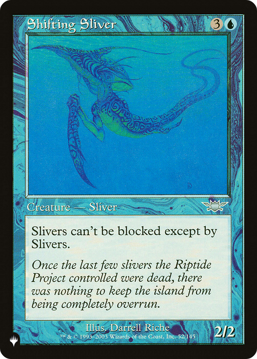 Shifting Sliver (LIST-LGN-52) - uncommon
