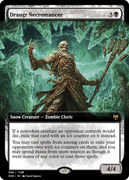 Draugr Necromancer (PRM-88280) - rare: (snow)