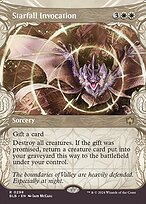 Starfall Invocation (BLB-298) - rare: (Showcase) (Borderless) - Foil