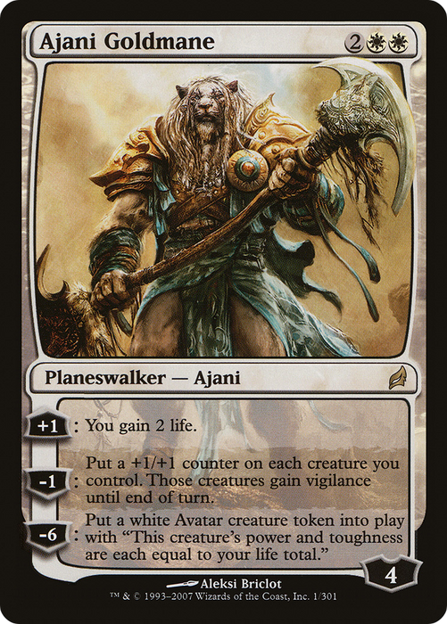 Ajani Goldmane (LRW-001) - rare - Foil