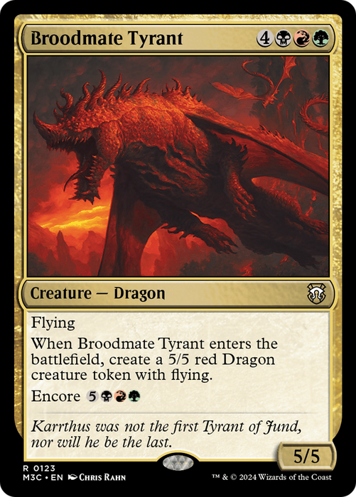 Broodmate Tyrant (M3C-123) - rare