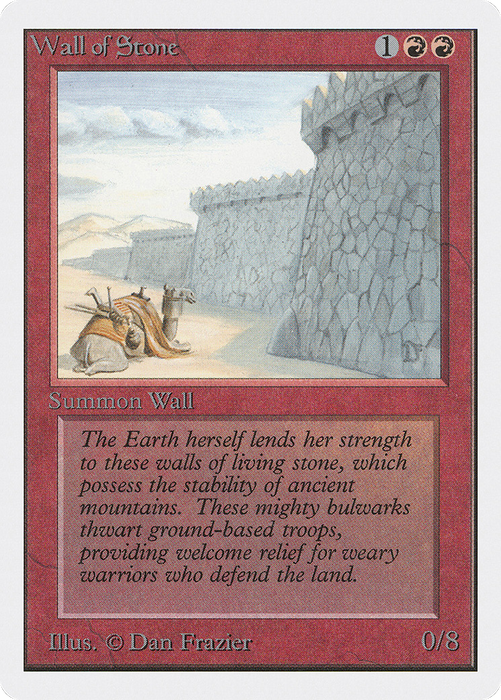 Wall of Stone (2ED-183) - uncommon