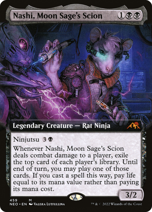 Nashi, Moon Sage's Scion (NEO-459) - mythic: (Extended Art) - Foil