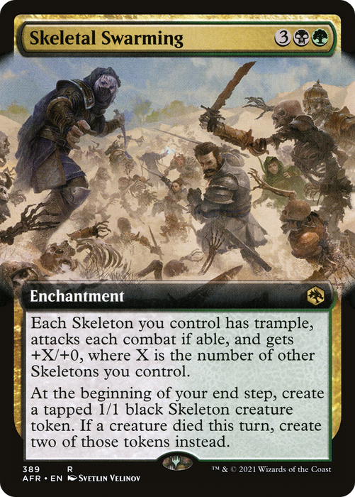 Skeletal Swarming (AFR-389) - rare: (Extended Art)