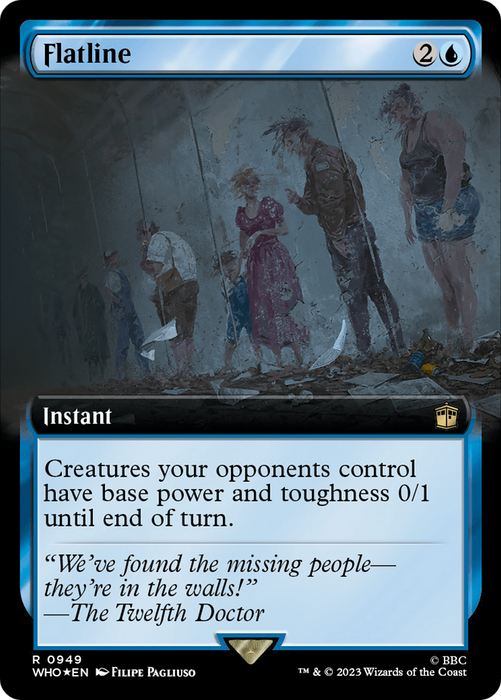 Flatline (WHO-949) - rare: (Extended Art) - Foil