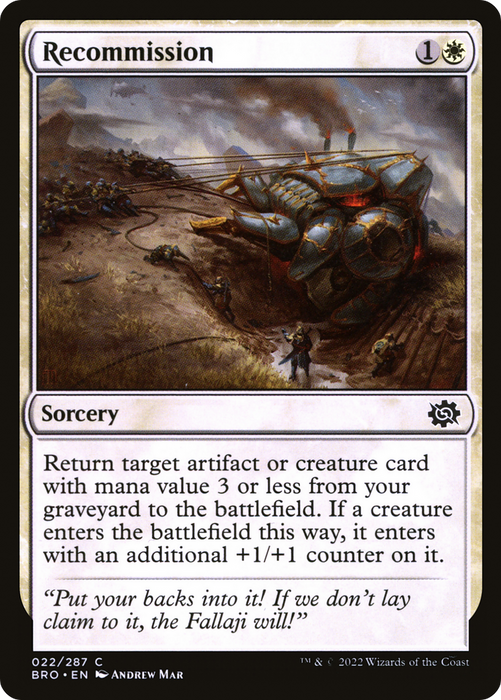 Recommission (BRO-022) - common - Foil