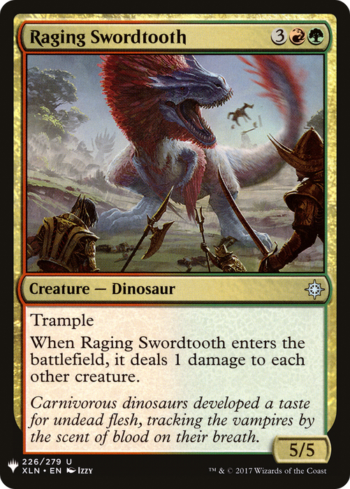 Raging Swordtooth (LIST-XLN-226) - uncommon
